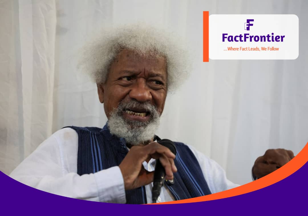 NOBEL LAUREATE SOYINKA CONDEMNS "EXCESSIVE" SECURITY FOR PRESIDENT TINUBU'S SON